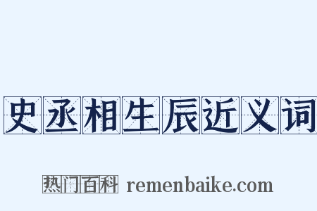 史丞相生辰近义词是什么意思的图片